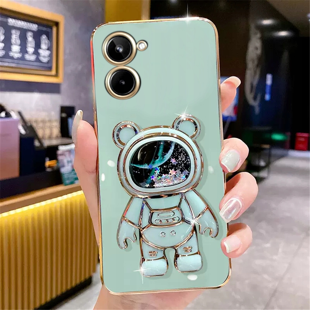 ETUI ASTRONAUT DO REALME 10 4G SILIKON + SZKŁO Dedykowany model REALME 10 4G