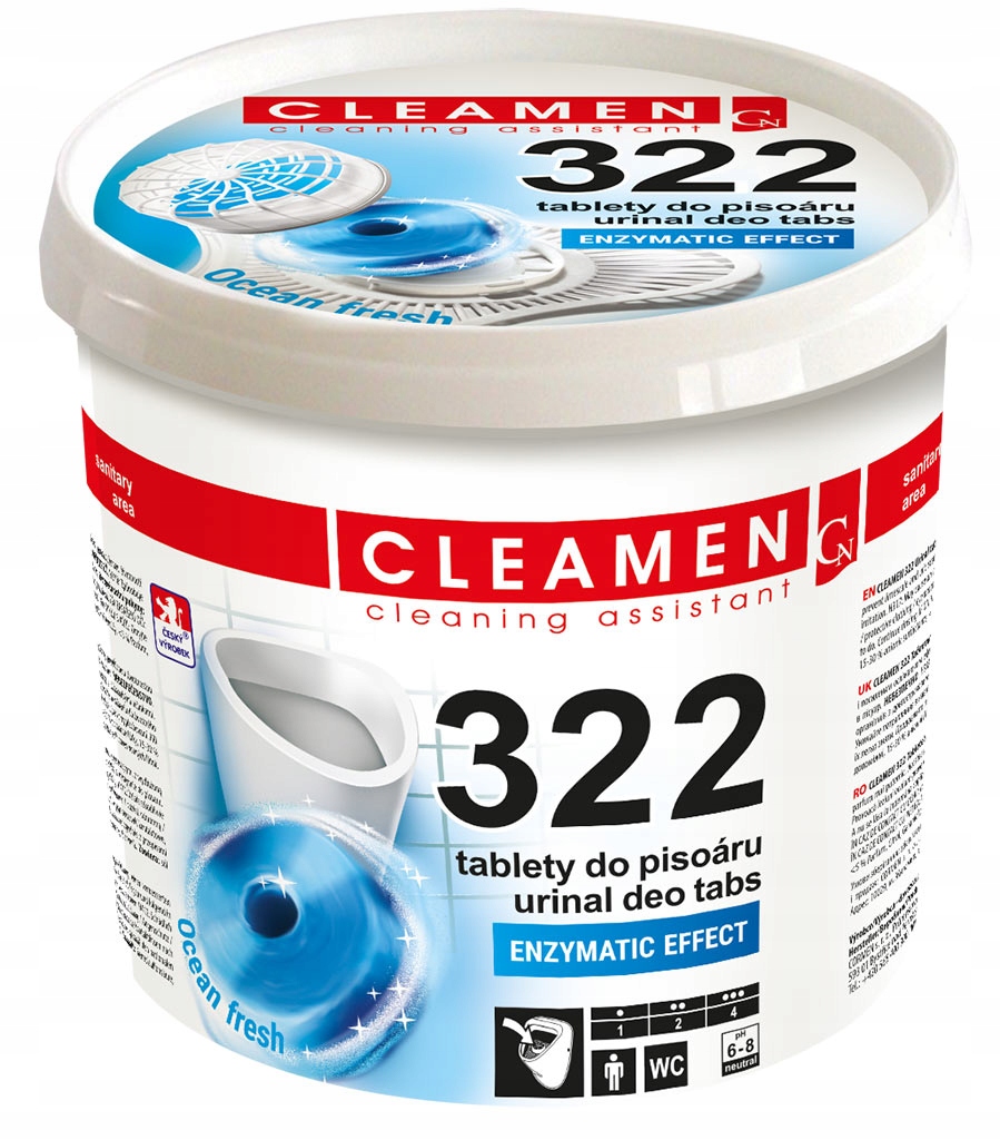 

Cleamen 322 Tabletki Do Pisuarów 12 Szt + Sitko