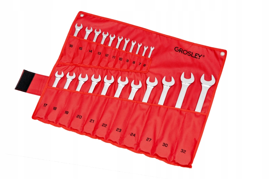 Komplet Očkoplochých Kľúčov S Hrkálkou 6-32 MM Plachta 22 Ks Grosley