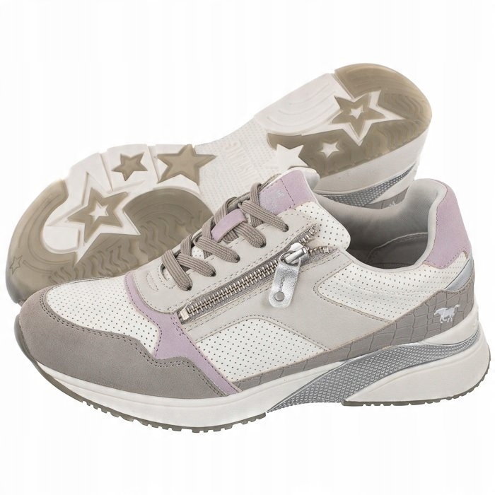 

Buty Damskie Sneakersy Mustang Białe/Szare 50C0069