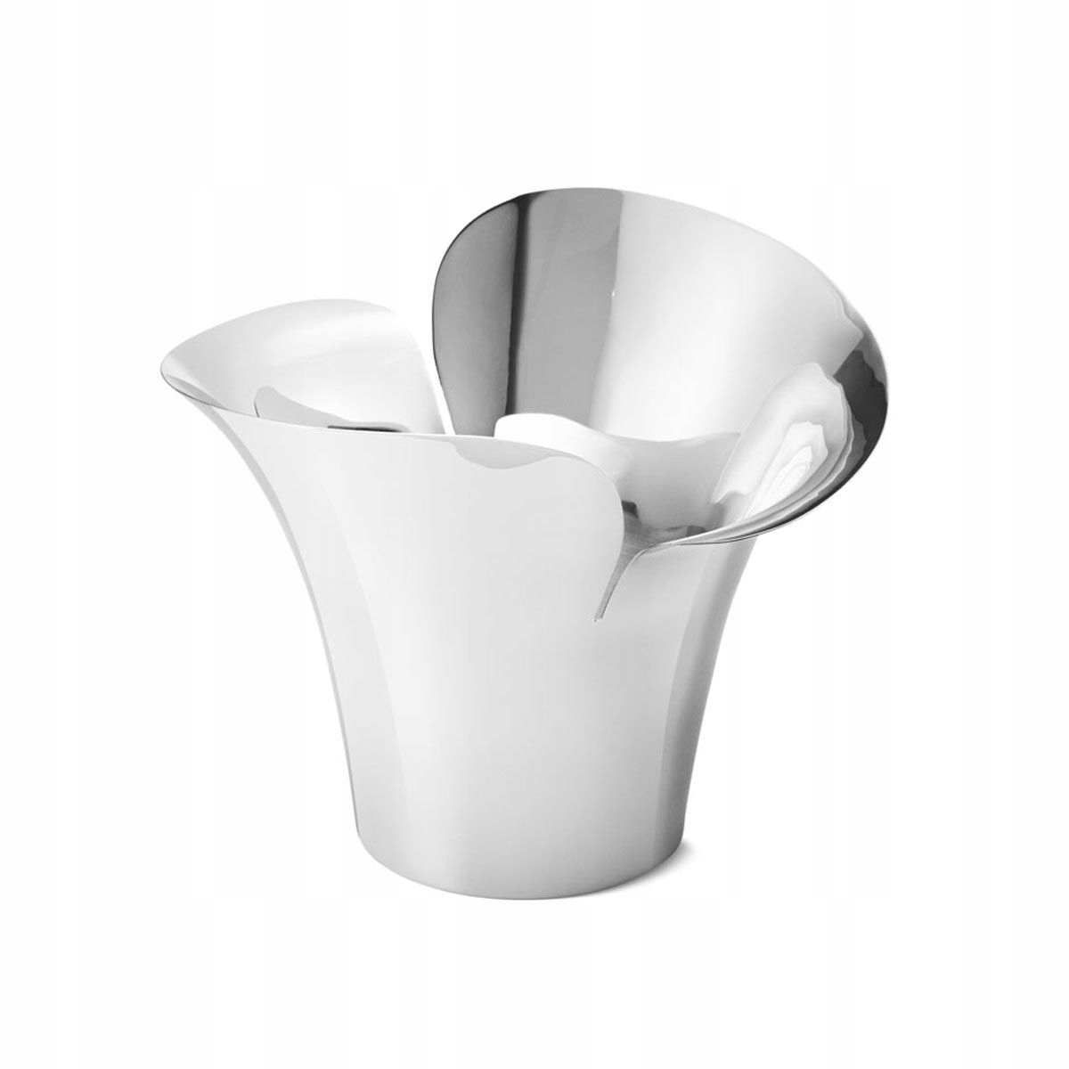 Georg Jensen Bloom Botanica Oceľový kvetináč na kvety 19 cm, leštený