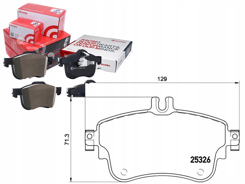 Sada Brzdových Destiček Brembo PAD1882 9864946