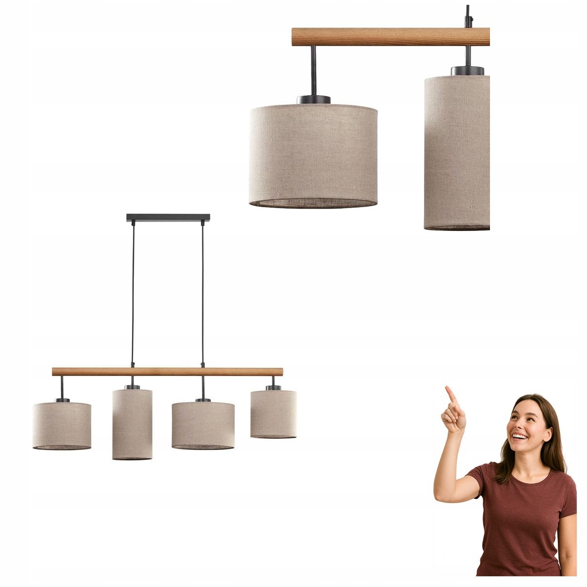 Závěsná lampa Deva Nature 6108 Tk Lighting