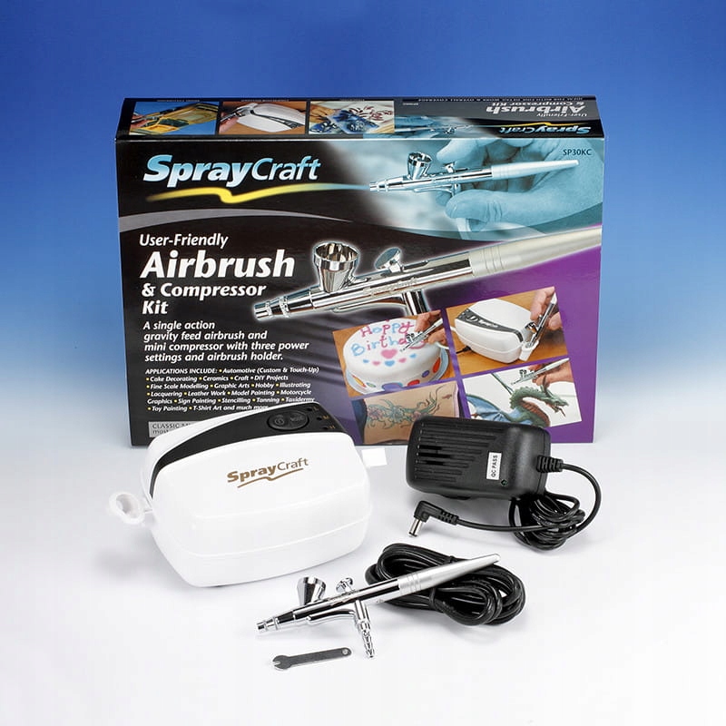 Jednofunkční aerograf a kompresor Spraycraft Shesto SP30KC-EU