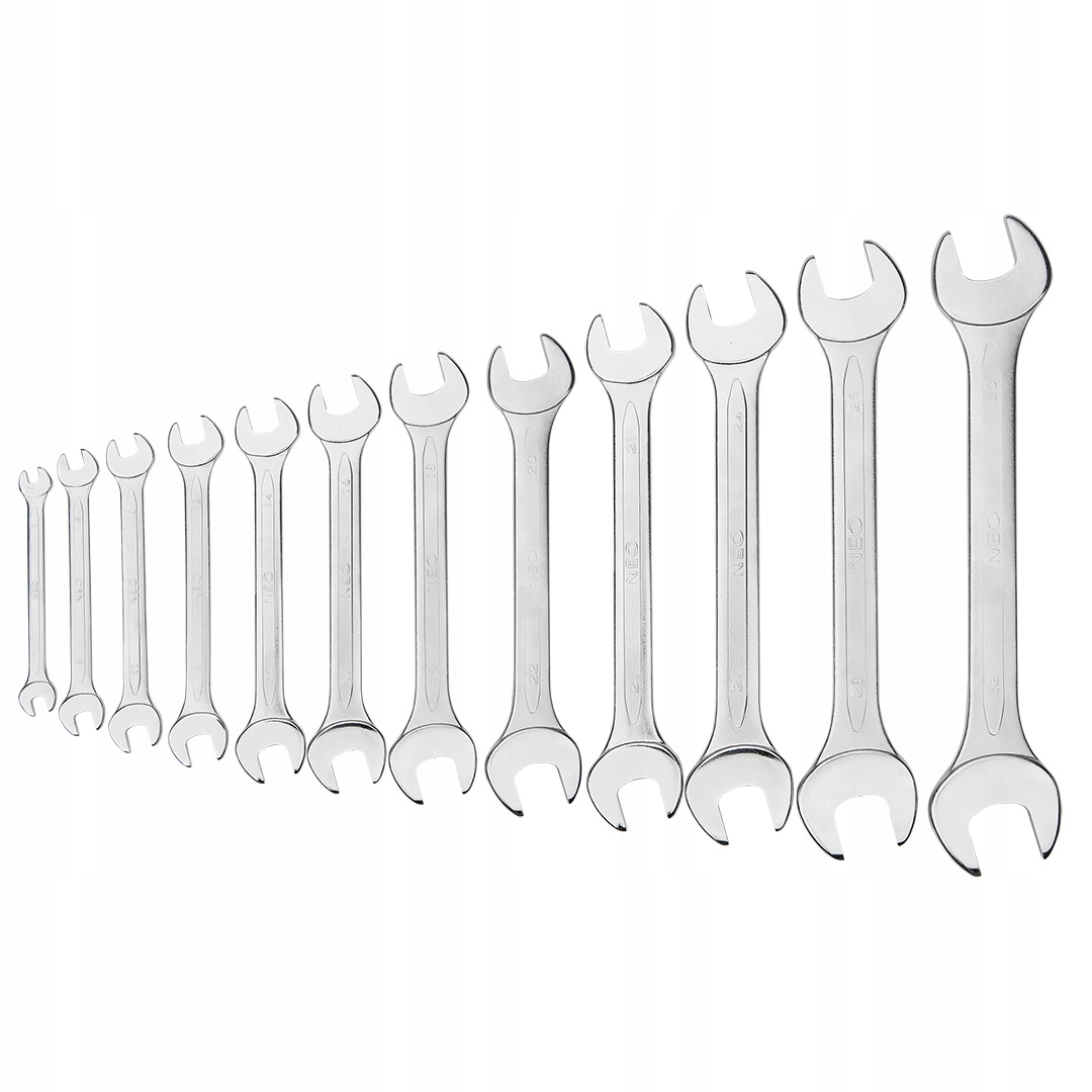 Obojstranné Ploché Kľúče 6-32MM Sada V 12 Kusov Neo Tools