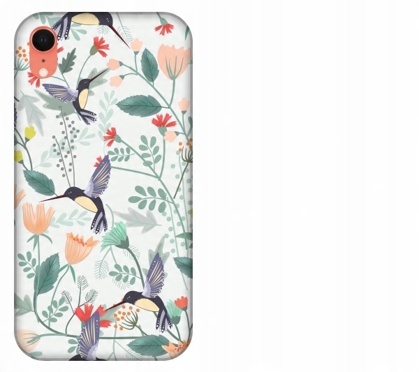 

Etui pokrowiec iPhone Xr Tropical floral kwiaty