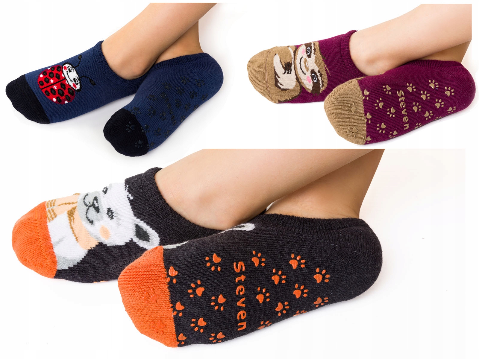 Antypoślizgowe stopki frotte z ABS 23-25 Sz.biedro Stan opakowania oryginalne