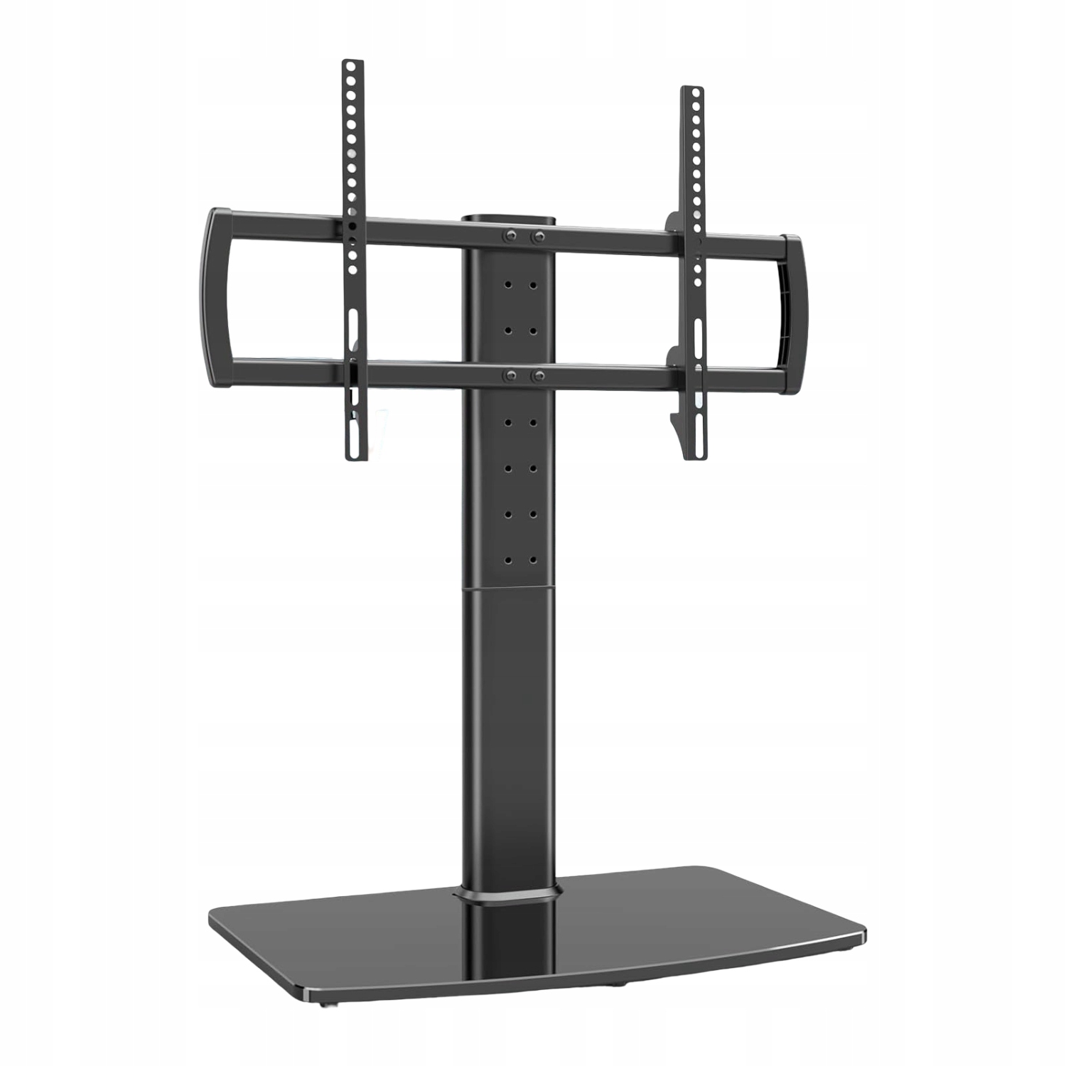 Držák Stojan Podstavec pro Tv 40-86 Cali Nastavitelný Sklo Černý