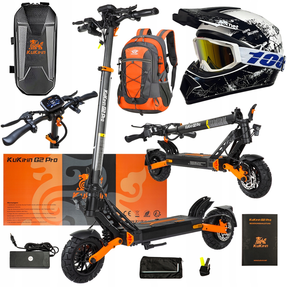 Pojazd Elektryczny KuKirin G2 Pro Abe 500w 48V 15.6AH 65KM 25KM/h +Dárek