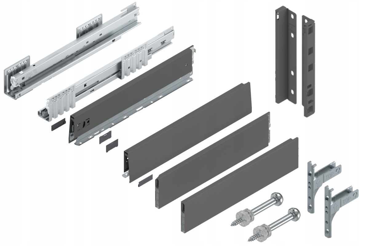 Blum Zásuvka Merivobox 450 Vysoká E Blm Antr 40 kg
