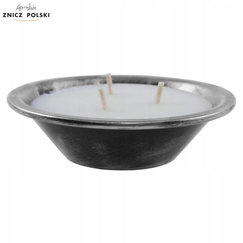 ZNICZ CERAMICZNY MISKA C800K GLINIANA SREBRNA