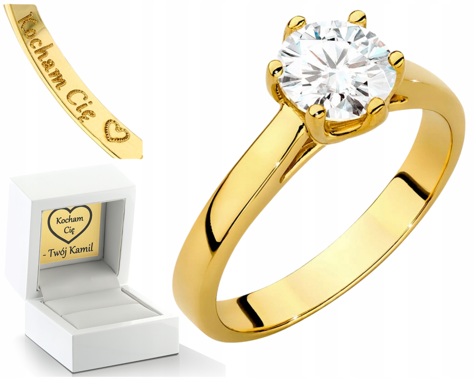 Certifikovaný Produkt 1,00 Ct Diamantová Lab Briliantová Lab Prstýnek