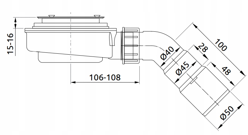 Radaway syfon do brodzików Kyntos i Teos HS1 EAN (GTIN) 5902738066165