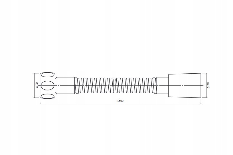 OMNIRES wąż prysznicowy 150cm, antyczna miedź EAN (GTIN) 5902539867008