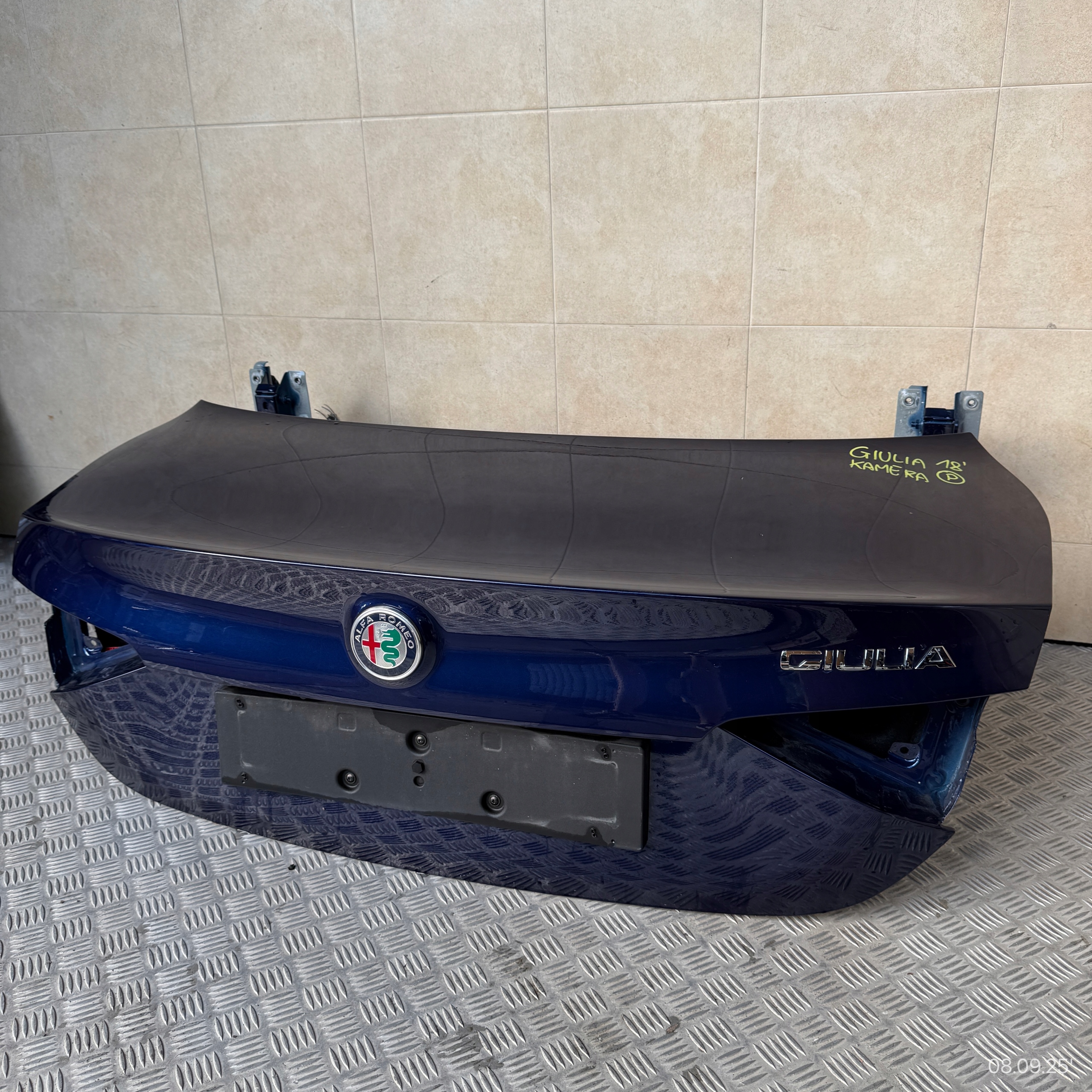 boot doors complete ALFA ROMEO GIULIA 2018 ROK KAMERA