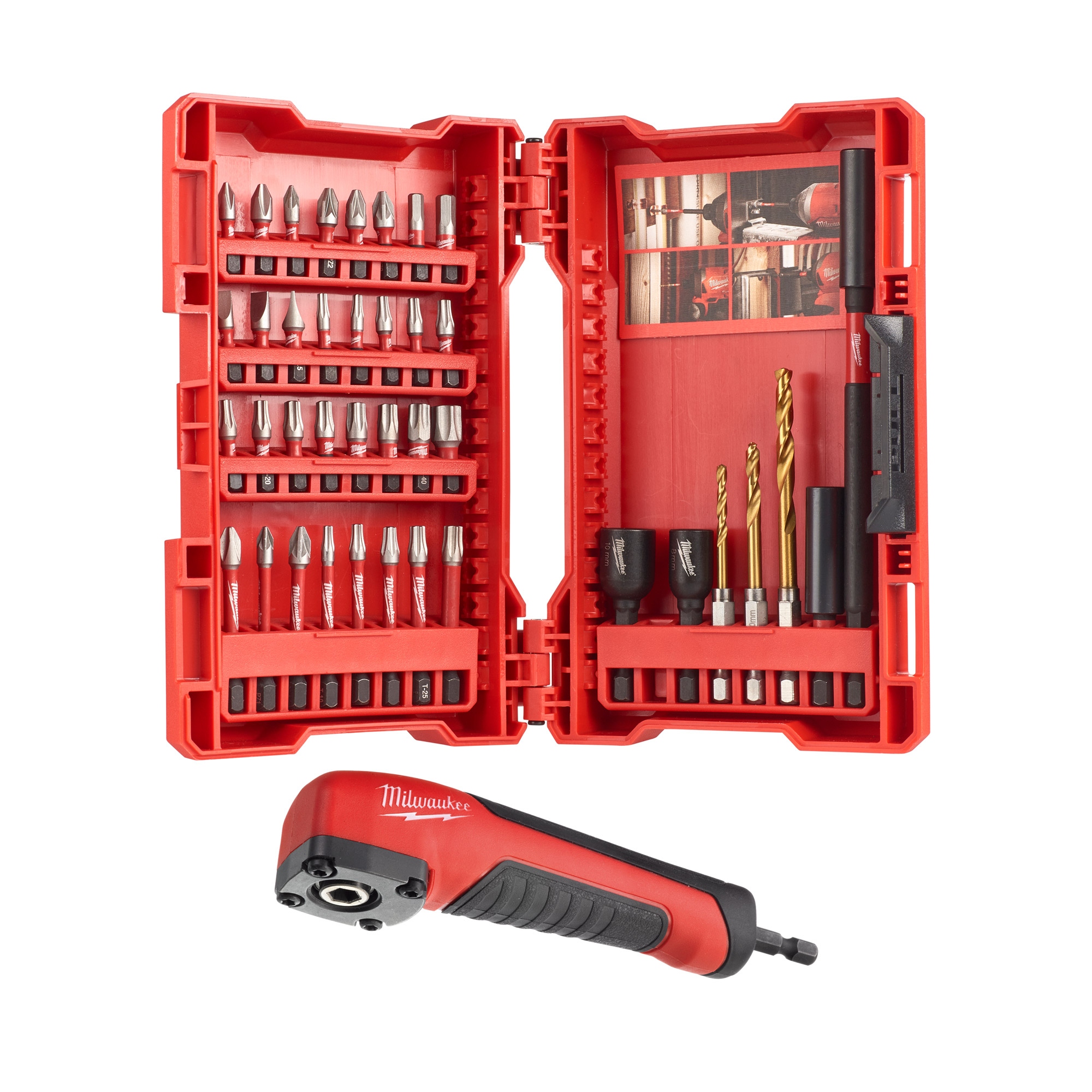 

Milwaukee Przystawka Kątowa Bity Shockwave 40SZT