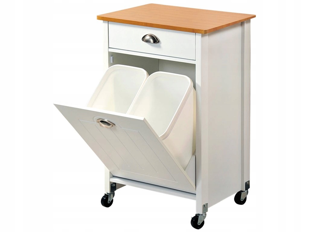 Kuchyňský vozík na kolečkách, bílý, Kesper