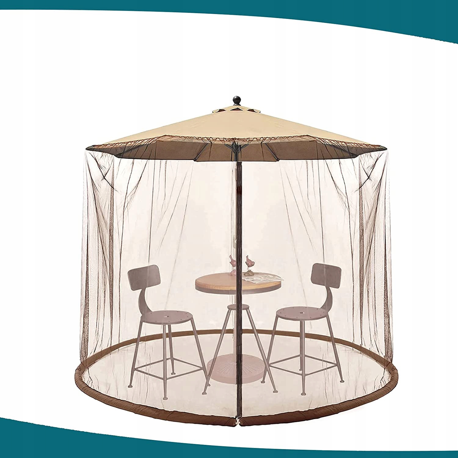 PAWILON OGRODOWY MOSKITIERA PATIO PARASOL 3 X 2.3M Kolor czarny