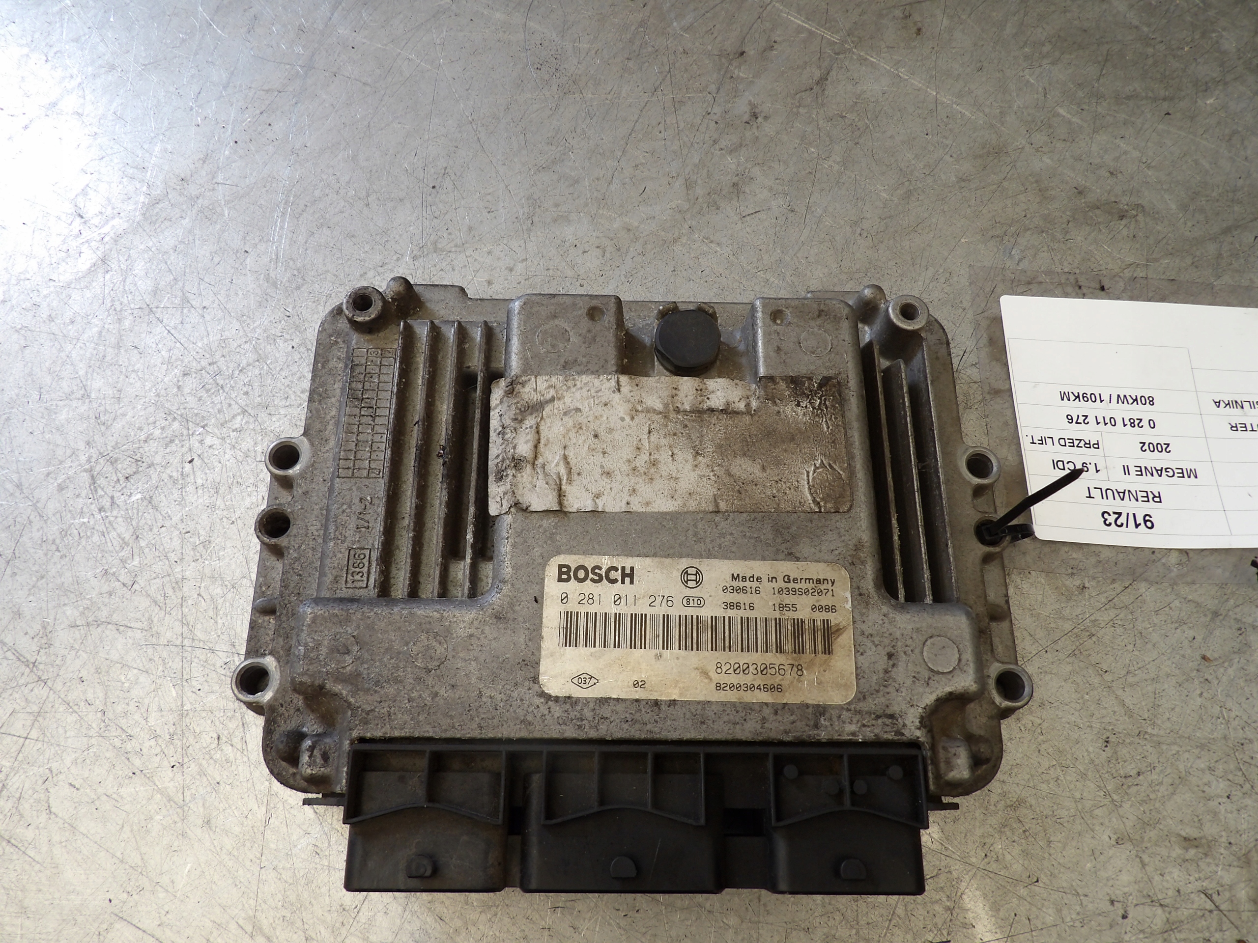 COMPUTER RENAULT MEGANE II 0281011276 8200305678