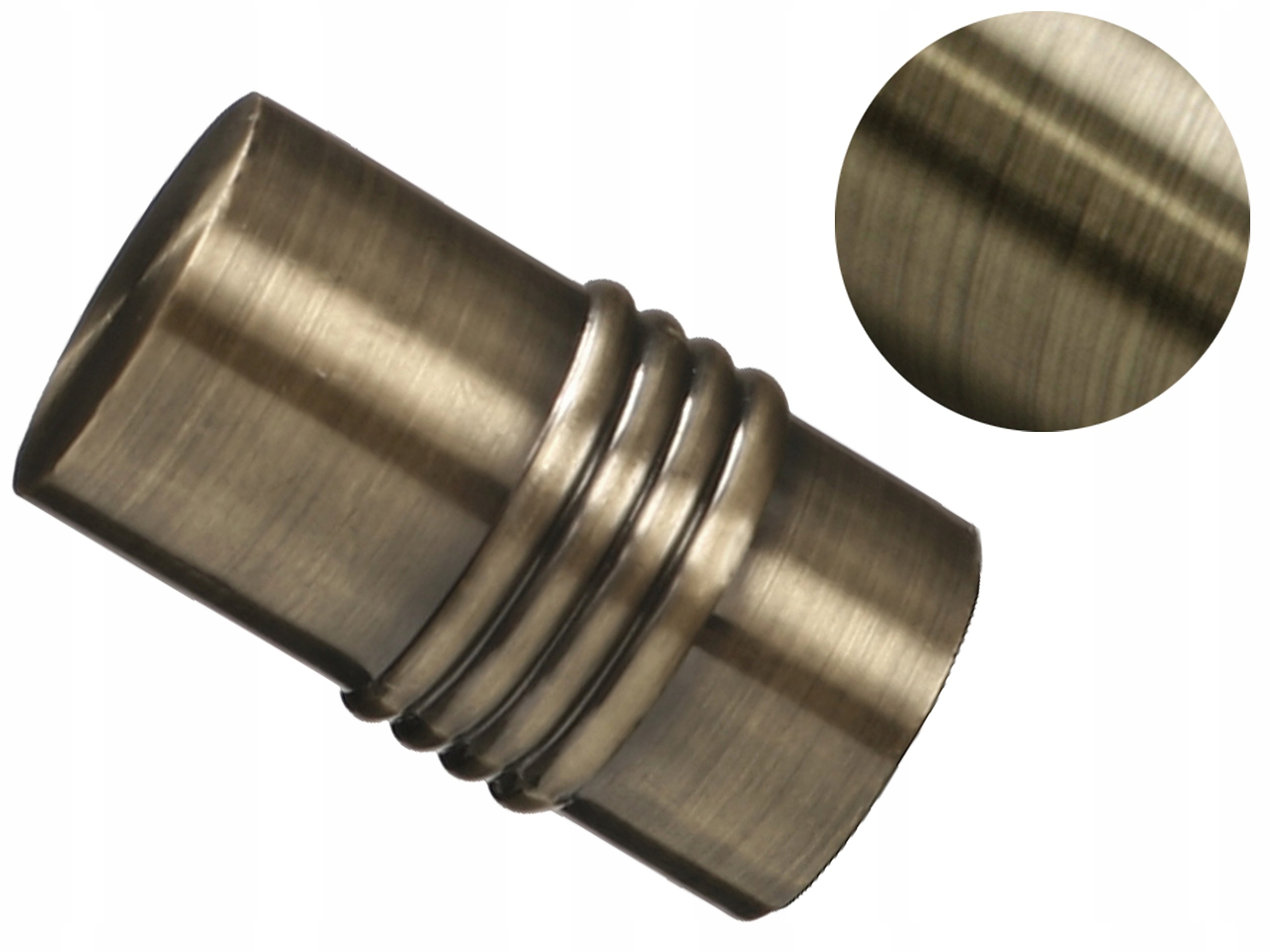 

19 mm Cylinder zakończenie do karnisza Złoty