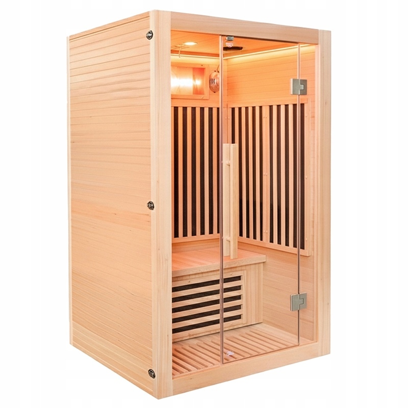 Alta2-CRB žematemperatūrė infraraudonųjų spindulių sauna, 3 asmenims, 120 x 105 cm, namų sveikatingumui nuotrauka 11