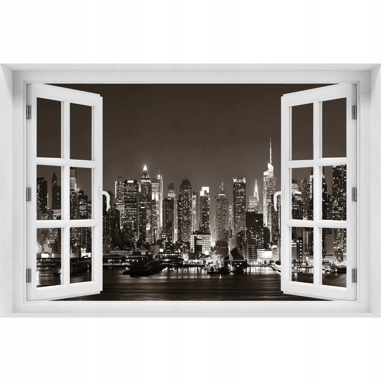 

Naklejka na ścianę 3D Okno Manhattan Nowy Jork