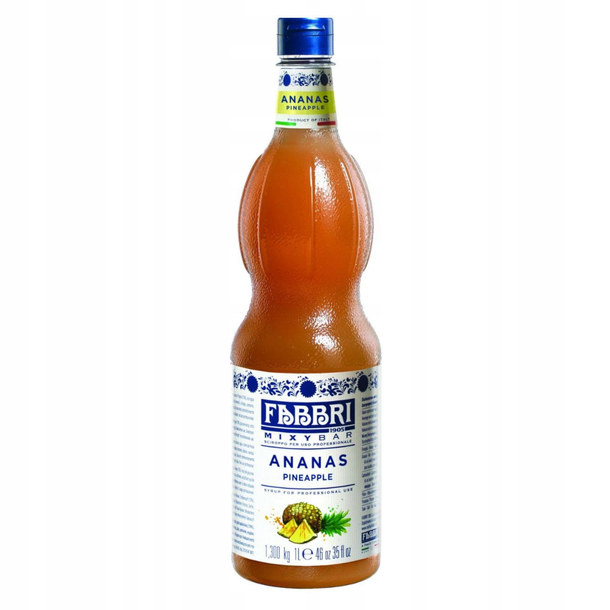 Fabbri Włoski Syrop Barmański Ananas Plus 1000 ml