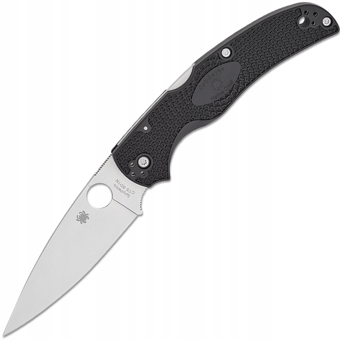 Spyderco C244PBK Native Chief Black Lightweight nóż kieszonkowy 10,2 cm, Satin