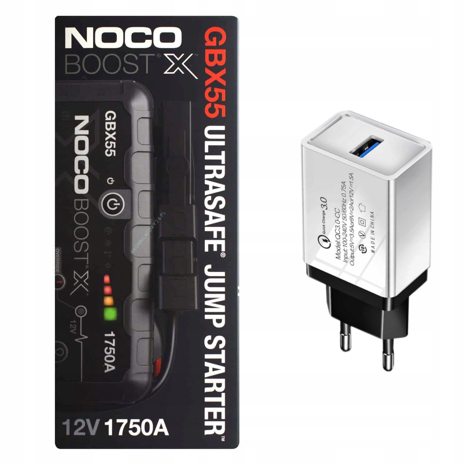 

Noco GBX55 Boost Jump Starter 1750A+ Ładowarka Usb