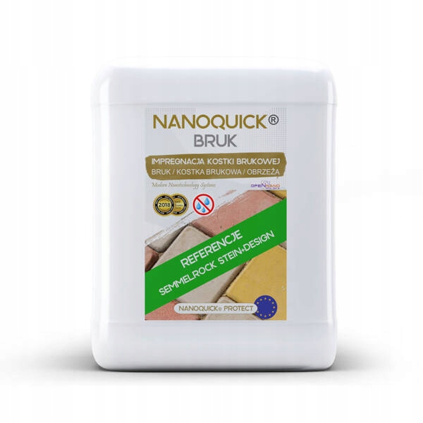 Profesionální impregnace dlažebních kostek galanterie Nanoquick Bruk 5L/30m²
