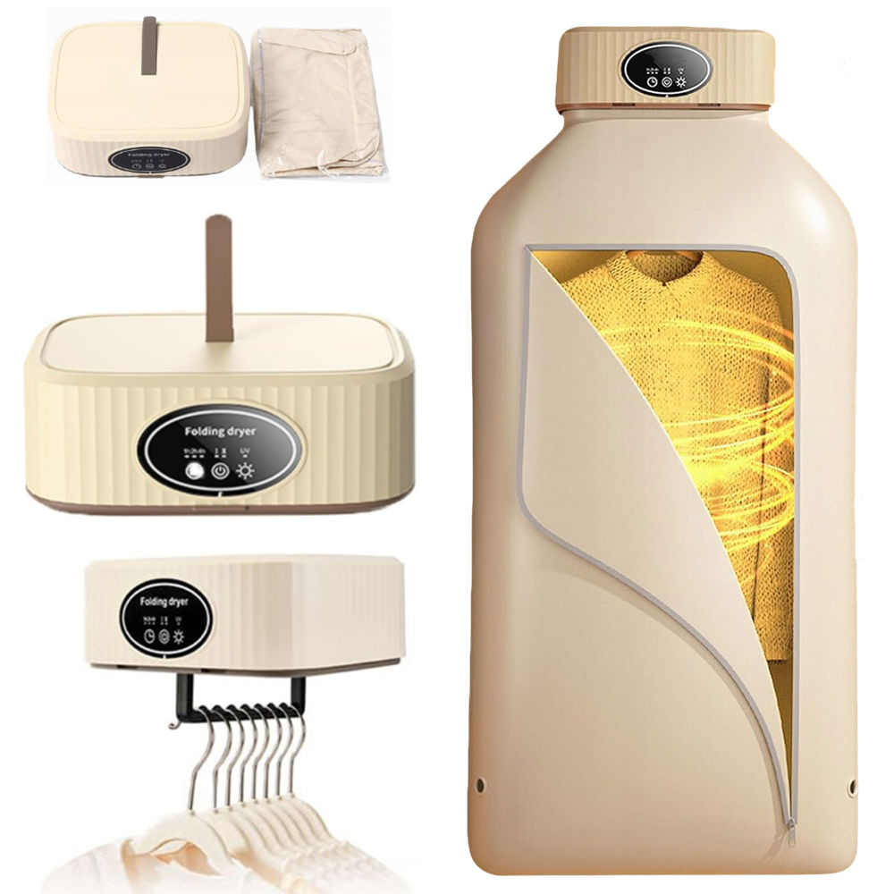 Levně Přenosná Sušák 600W Skládací Uv Tichá 45dB Rychleschnoucí na oblečení