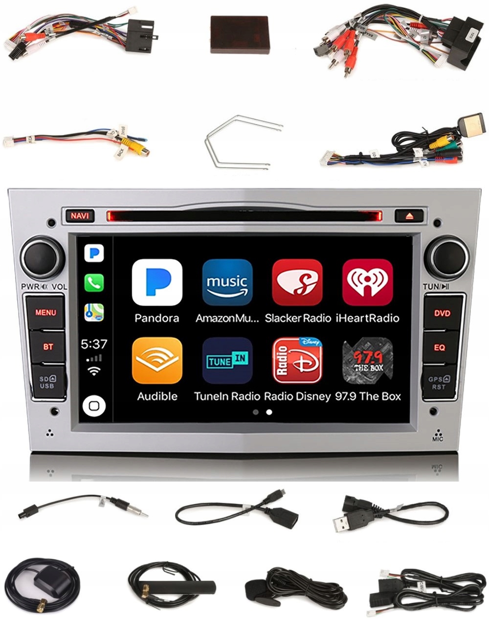 Rádio Android Opel Zafira Meriva Signum Kombo Tigra 4GB Dsp Carplay Lte