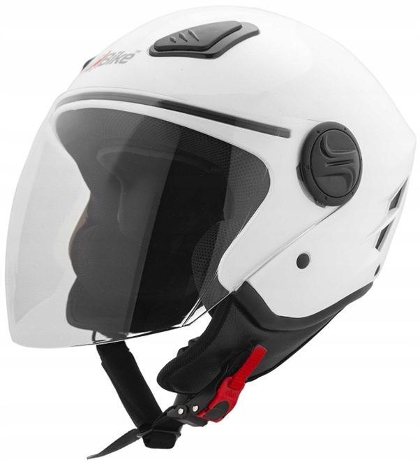 Kask Otwarty Jet Motocyklowy Rower Skuter Motor Biały M Homologacja Ece