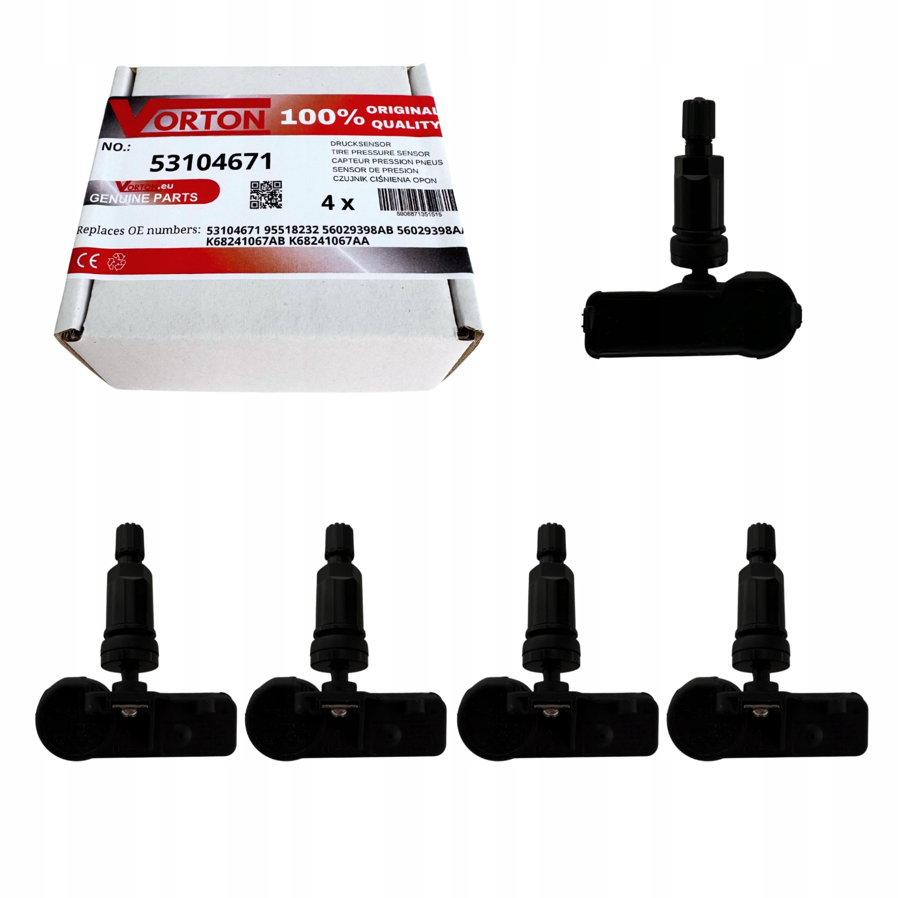 Snímače Tlaku V Pneumatikách Kola Tpms Dodge Charger Challenger Durango Journey