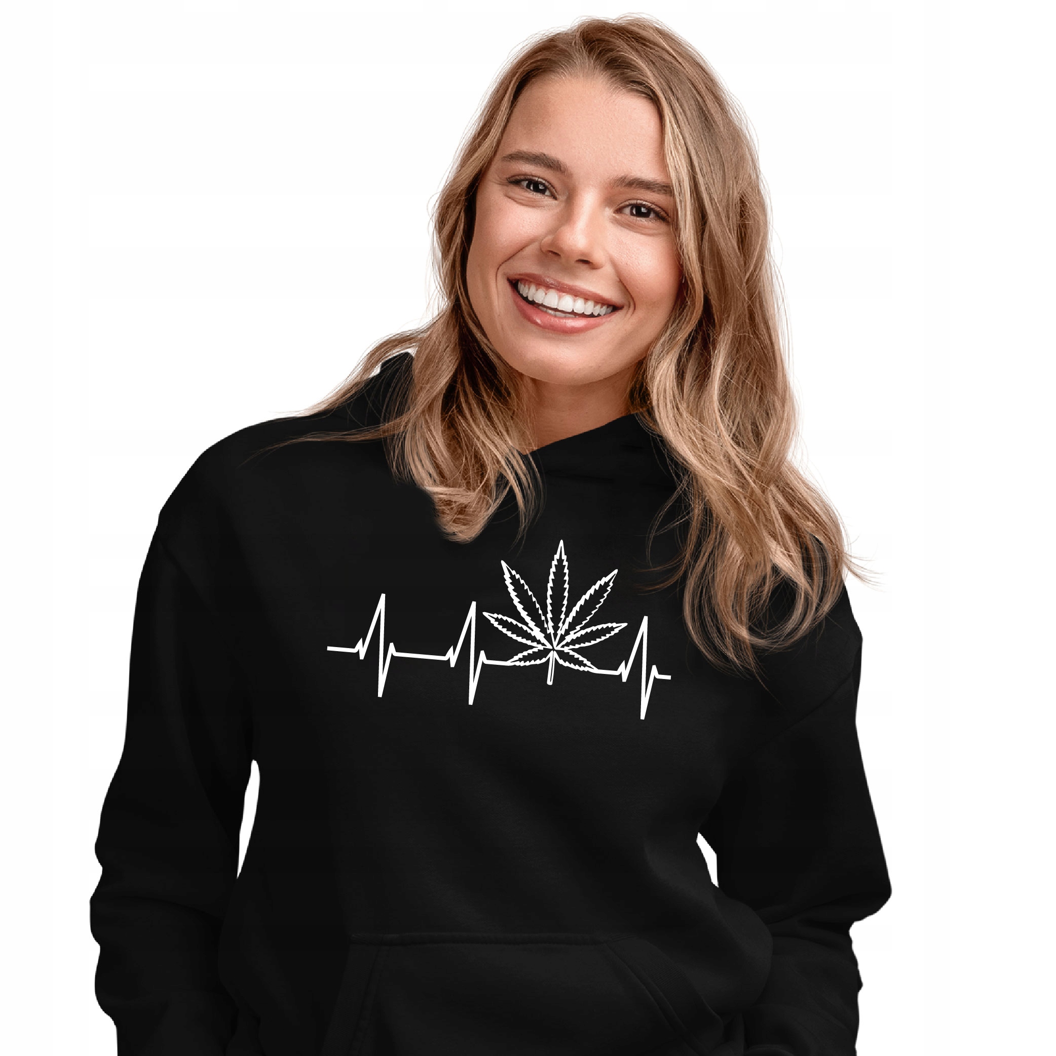 

Bluza Z Marichuaną Linia Życia Ekg Liść Palenia