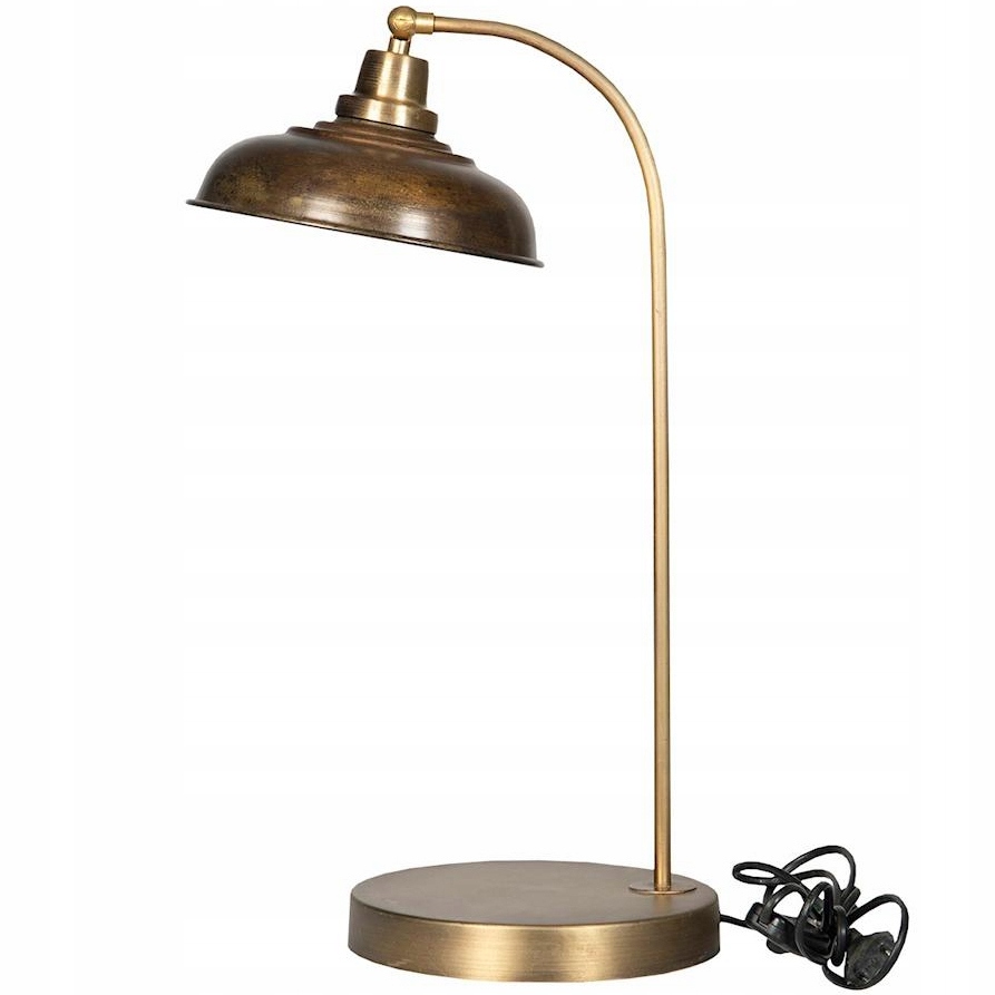 Stolová Nočná Lampa E27 Zlatá Loft Zlatá Do Obývačky Spálne 52 cm