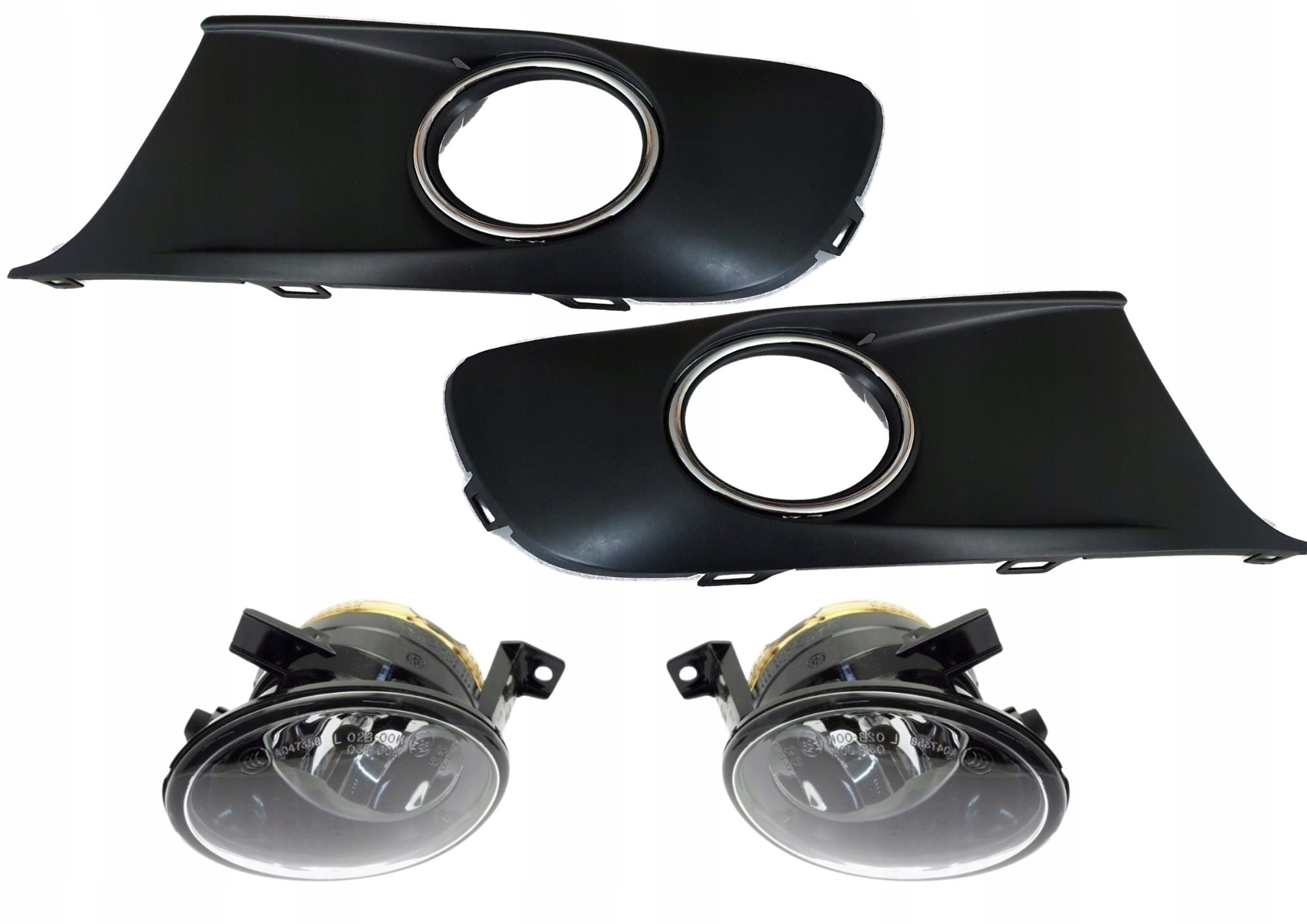 Vw Caddy III Life 2010-ATRAPY Mřížky Nárazníku Přední Halogeny Žárovka P+l