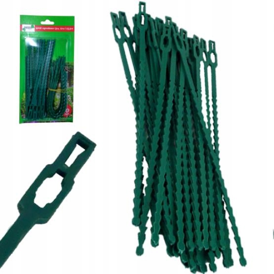 OPASKI REGULOWANE TRYTKI DO ROŚLIN RÓŻNE DŁUGOŚCI 13cm 17cm 23cm 60 sztuk Marka GardenLine