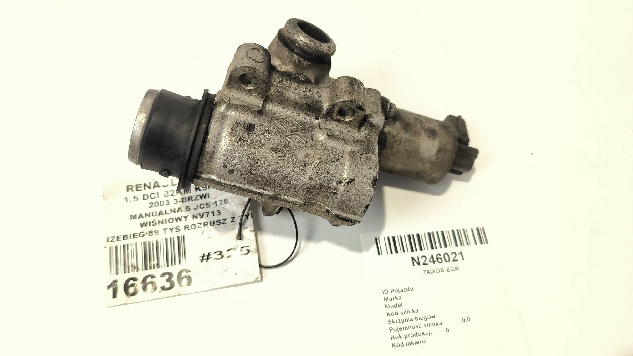EGR valve 8200164563 RENAULT MEGANE II