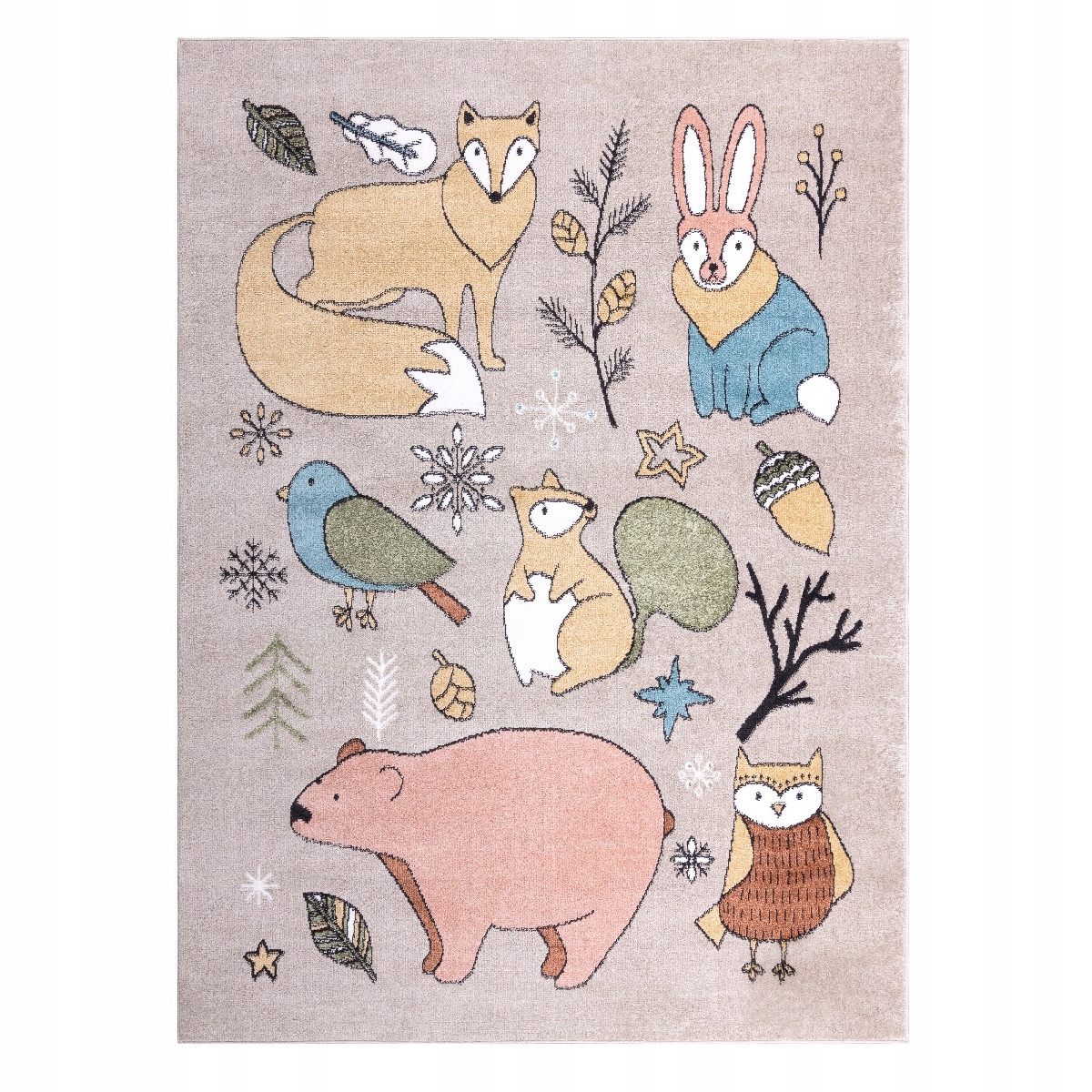 80x150 Dětský kusový koberec Fun Forester beige
