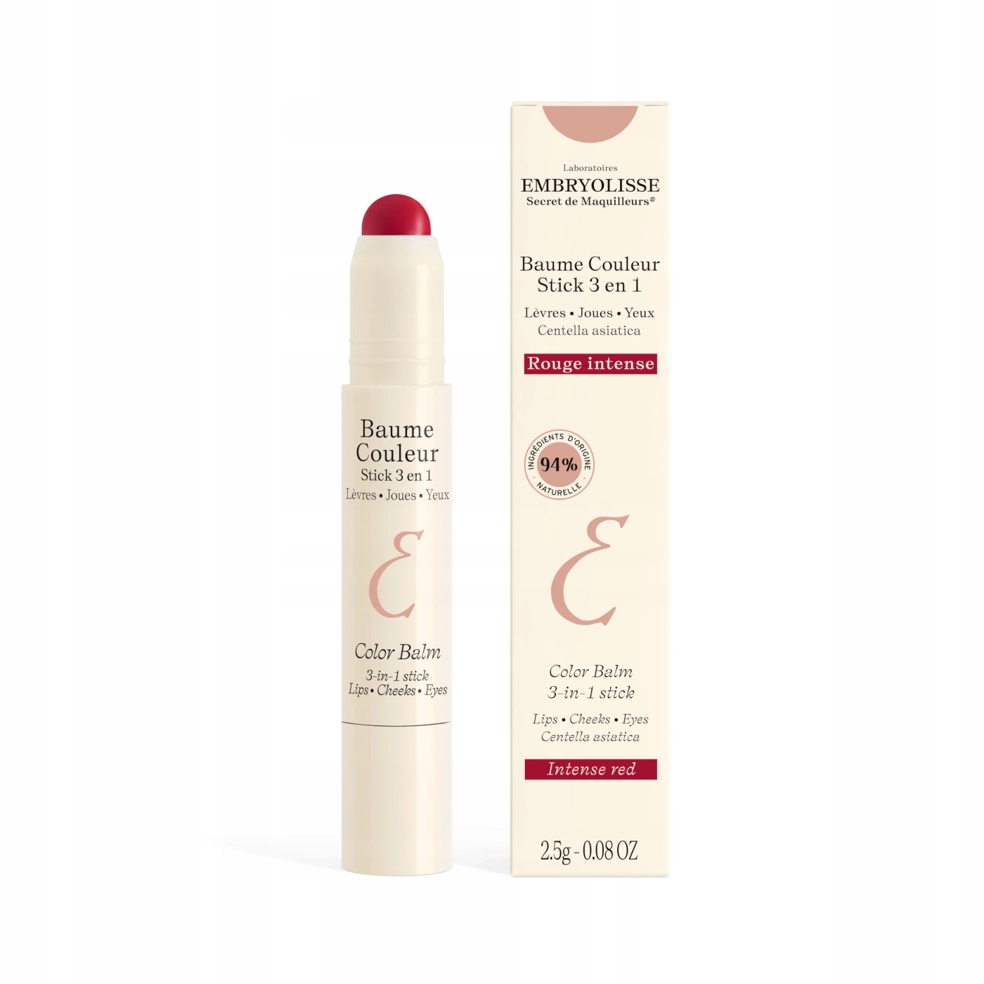 Embryolisse Barvící tyčinka Rouge Intense 3 v 1 2,5 g