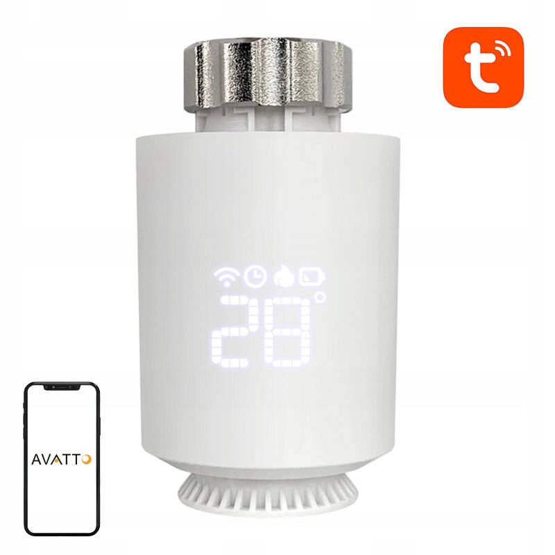 Termostatická kartuše Avatto TRV06 Zigbee 3.0 Tuya