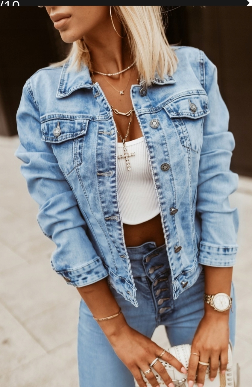 Kurtka wiosna damska katana JEANS z LYCRA. GOODIES tu 38 M Marka Goodies