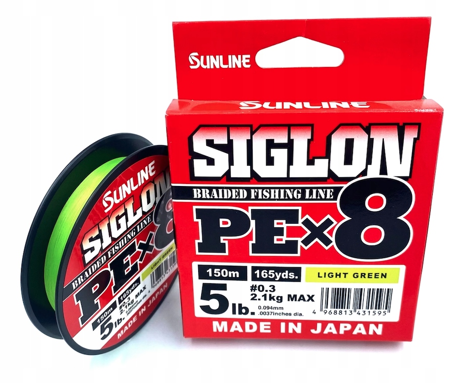 Sunline Siglon X8 Pe 0,3 150M Light Green