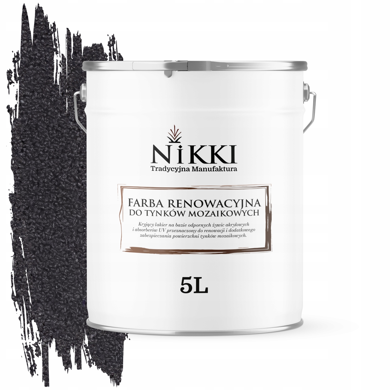 Renovačná farba na mozaikovú omietku 5L Rýchla obnova Grafitová RAL7024