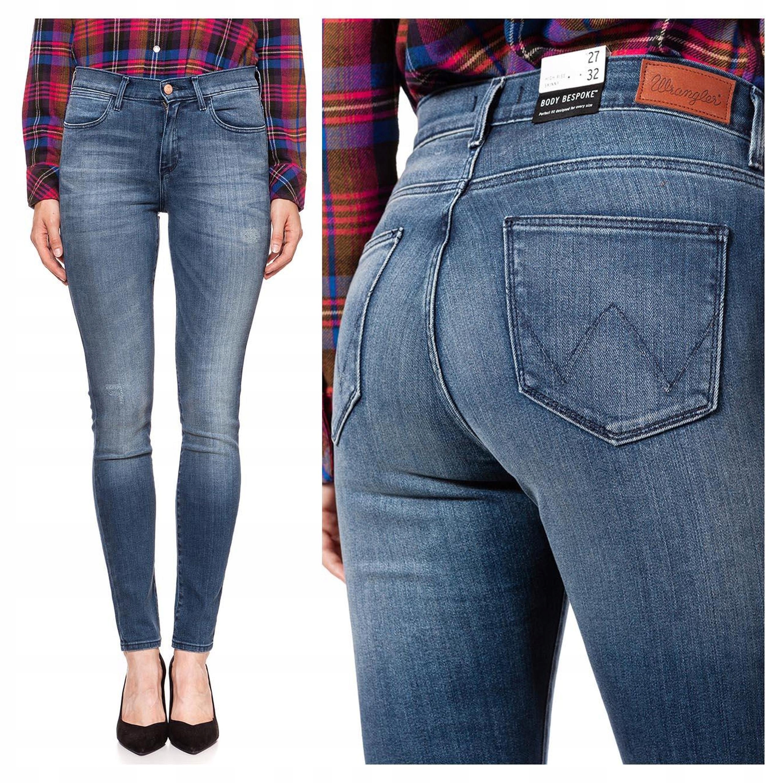 Wrangler Dámské Vysoké Džínové Kalhoty W25 L32