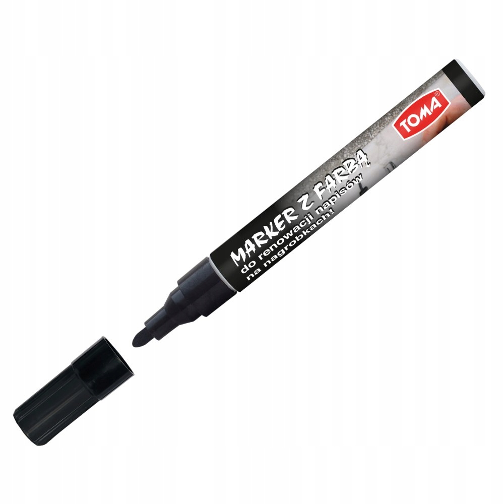 Marker Do Renowacji Nagrobków Napisów Czarny Kolor czarny