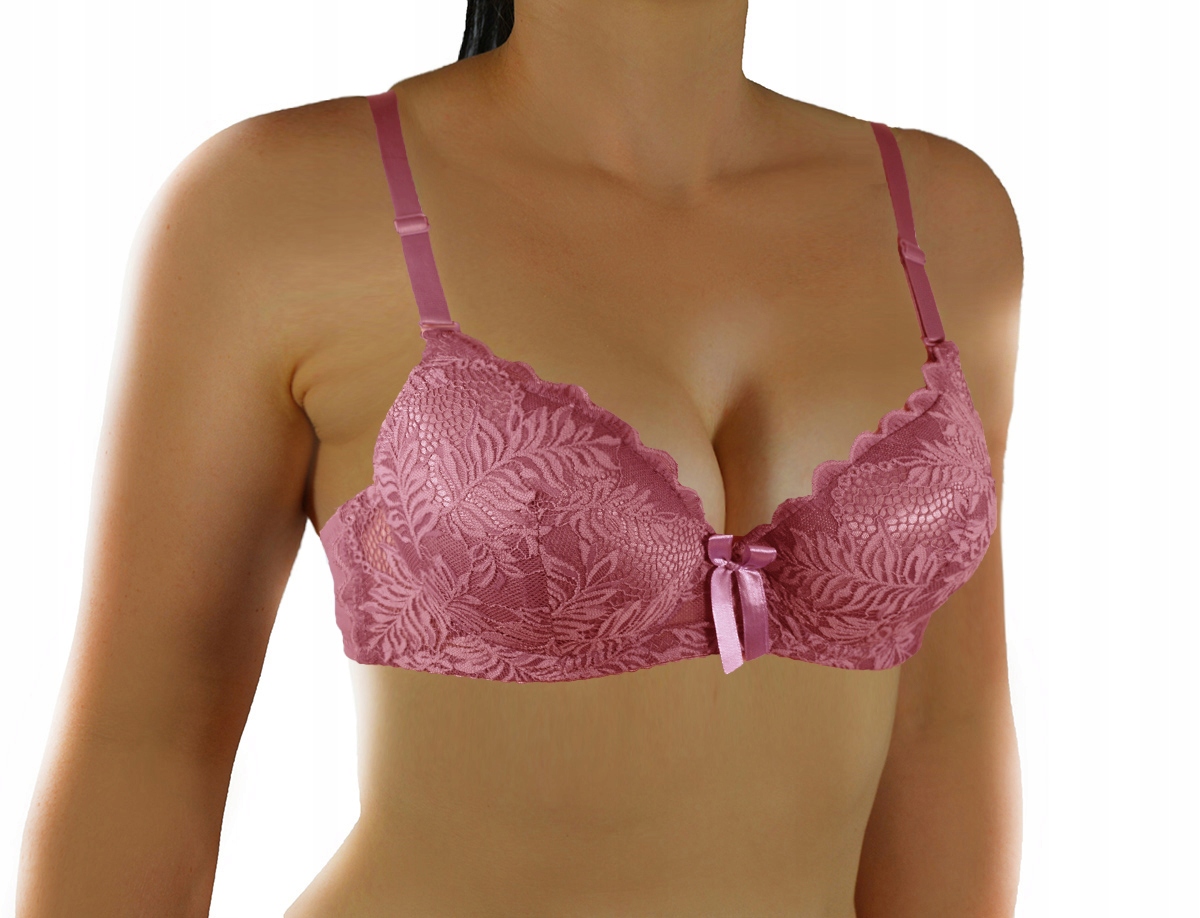 

Koronkowy Pushup Koronkowy B 75 brudny róż