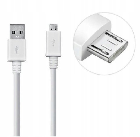 Kabel USB <> Micro USB biały 2A Fast Charge