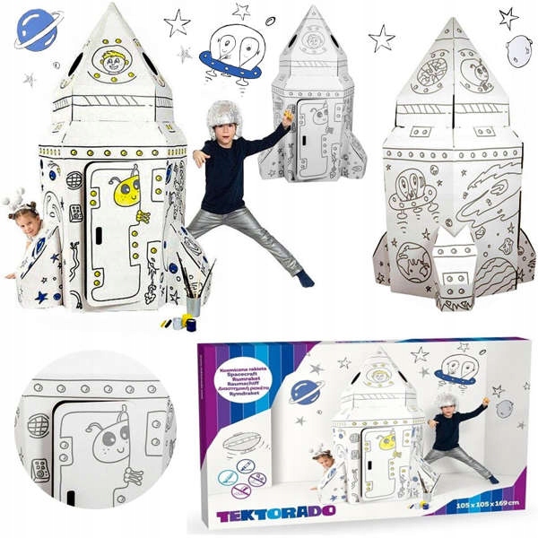 

Domek z tektury Kosmiczna rakieta Tektorado 3+